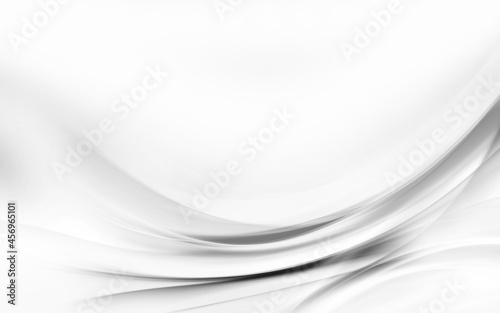 Awesome white and grey abstract background. Futuristic motion waves design. Interior home decoration.