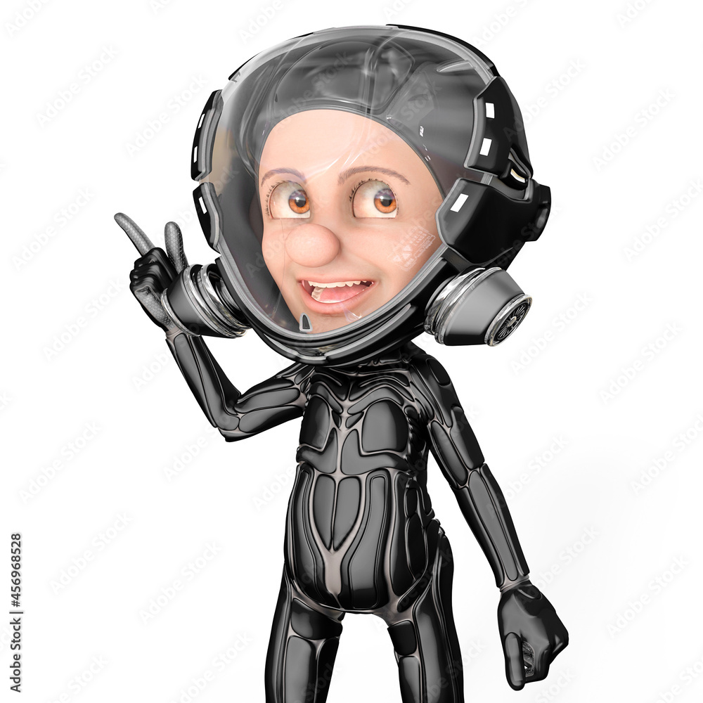 mini astronaut cartoon got an idea mini astronaut cartoon got an idea