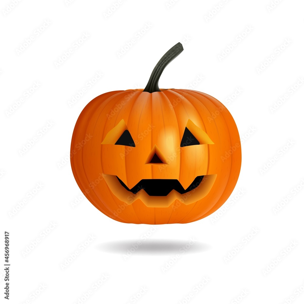 realistic halloween pumpkin vector design illustration realistic halloween pumpkin vector design illustration