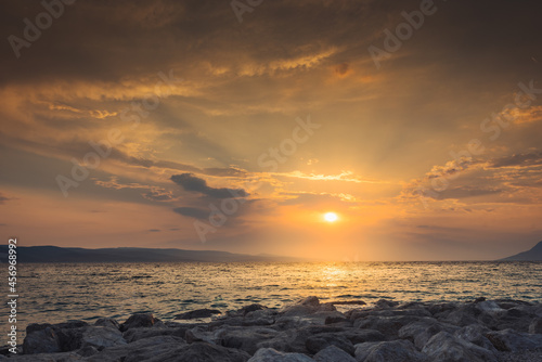 Sunset at Adriatic Sea © Krzysztof Kiecana