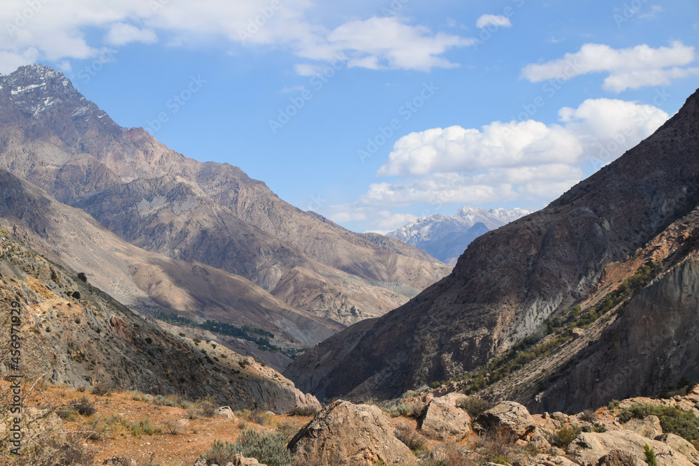 Road to Five Springs Park, Iskanderkul Tajikistan Road to Five Springs Park, Iskanderkul Tajikistan