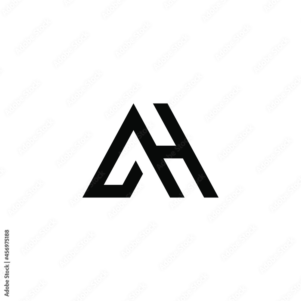 ah latter vector logo abstrack