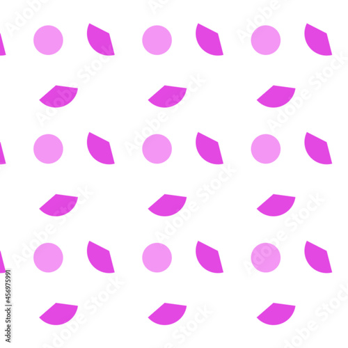Pattern with figures of different colors on a light background.