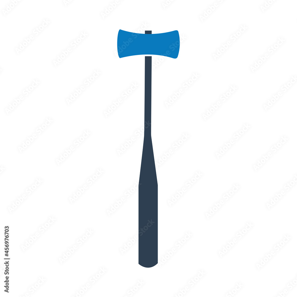Color medical hammer tool icon. Simple editable eps vector usable for web and print items. Color medical hammer tool icon. Simple editable eps vector usable for web and print items.