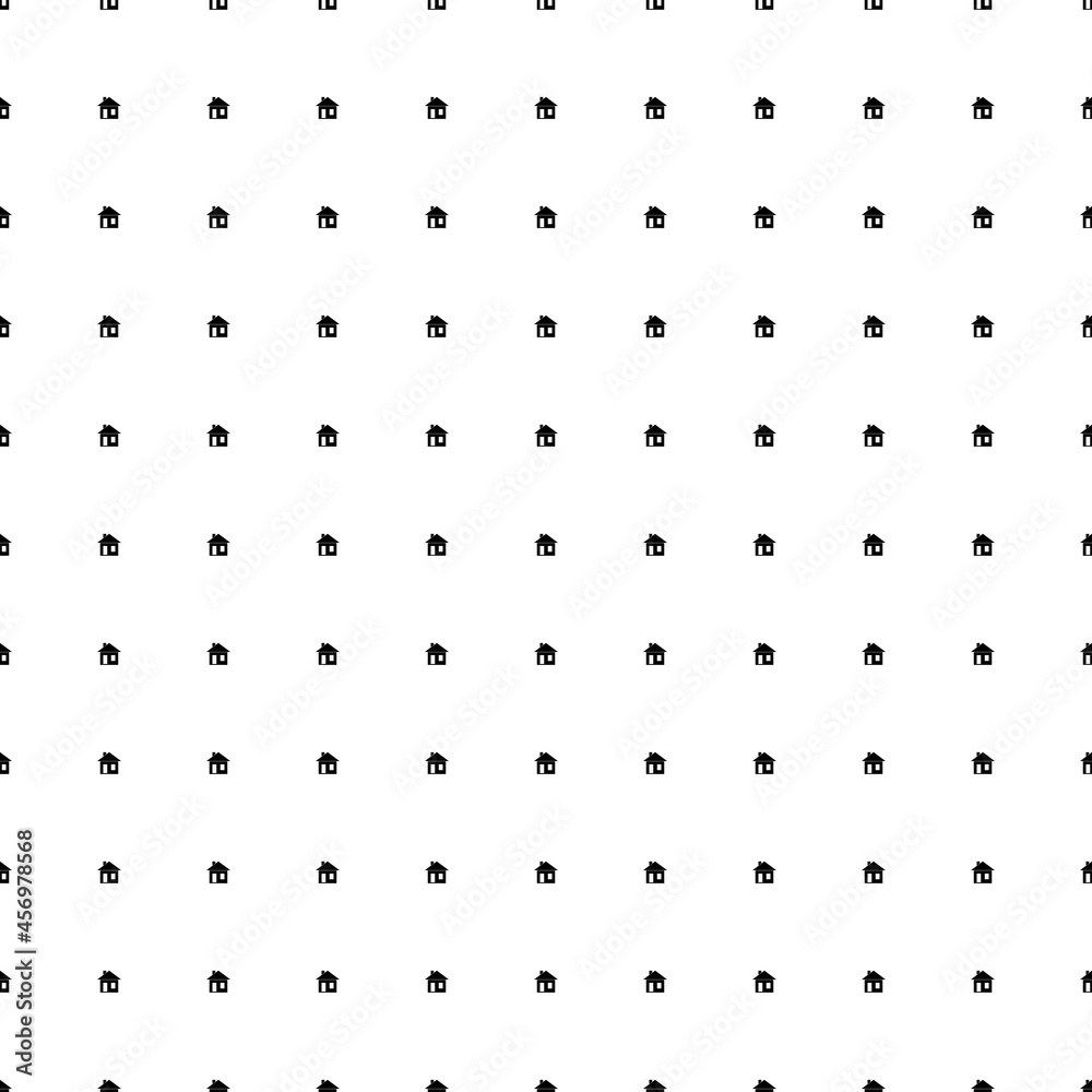 Square seamless background pattern from black house symbols. The pattern is evenly filled. Vector illustration on white background Square seamless background pattern from black house symbols. The pattern is evenly filled. Vector illustration on white background