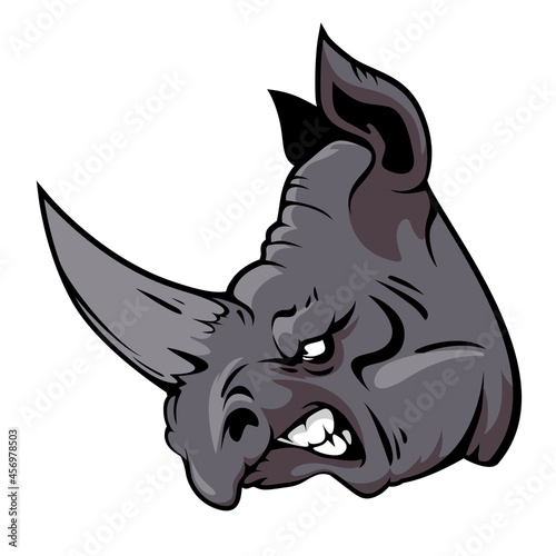 rhino rhino vector  mascot