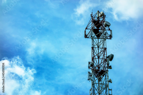 Antenna telephone and communication towers. It can be used as a background.