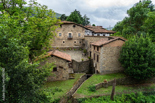 Potes village in Cantabria, Spain.