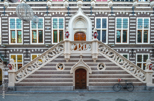 Old town hall on the Langestraat in Alkmaar, Noord-Holland Province, The Netherlands photo
