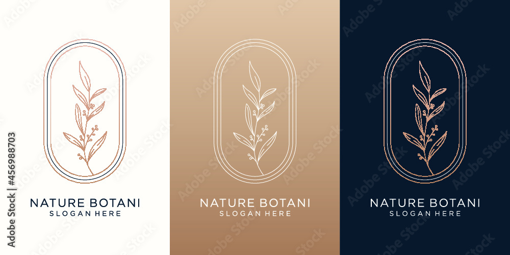 Nature botanical logo design for your brand
