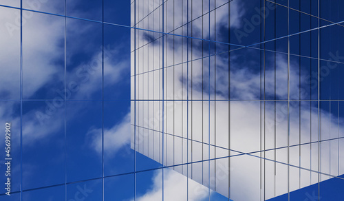 Skyscraper glasses reflecti...