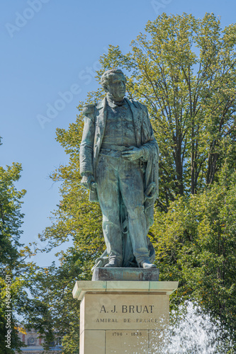 Colmar, France - 09 06 2021: Bruat fountain by Bartholdi