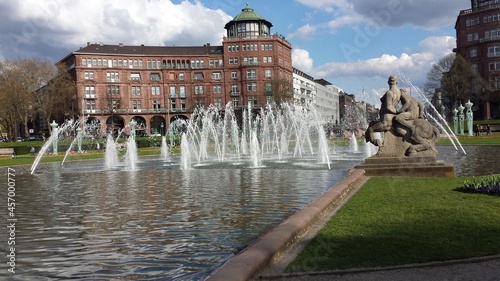 Canvas Print famous galata bridge between occidental and oriental quarters of istanbul