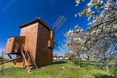 Stary Podvorov windmill. Southern Moravia. Czech Republic photo