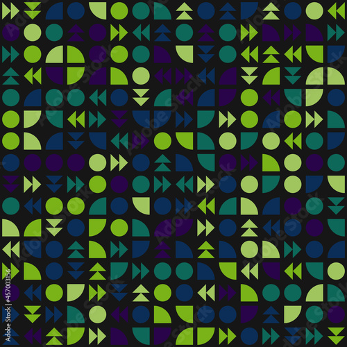 Abstract Geometric Pattern generative computational art illustration