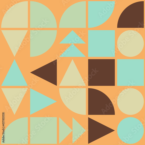 Abstract Geometric Pattern generative computational art illustration
