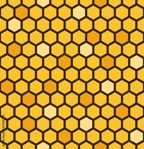 Seamless Honeycomb Pattern background. Vector background. Wrapping paper.