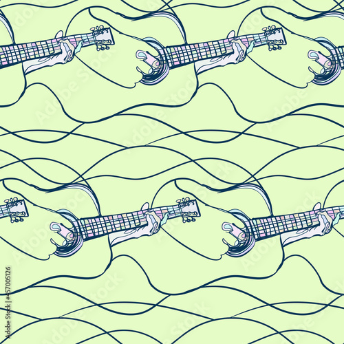 guitar sketch vector illustration isolated design element isolated
