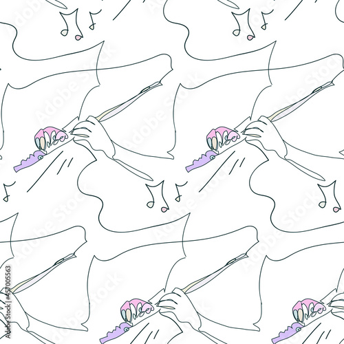 flute pipe sketch vector illustration isolated design element isolated