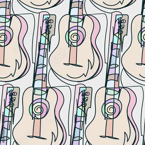guitar sketch vector illustration isolated design element isolated
