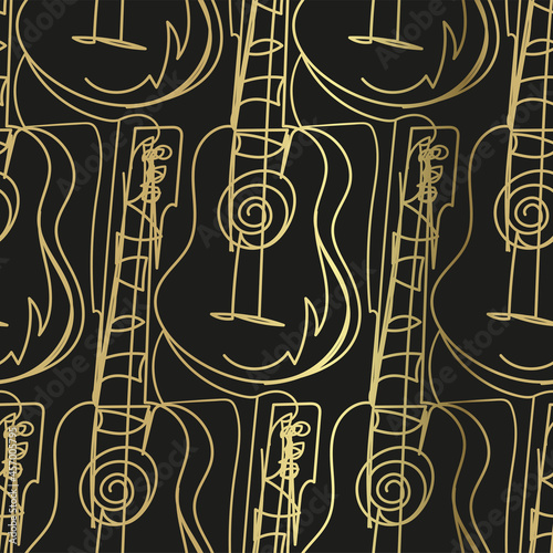 guitar sketch vector illustration isolated design element isolated
