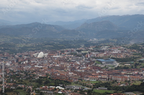 View of the city of Oviedo, Asturias, spain 