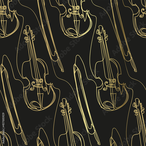 violin double bass sketch vector illustration isolated design element isolated