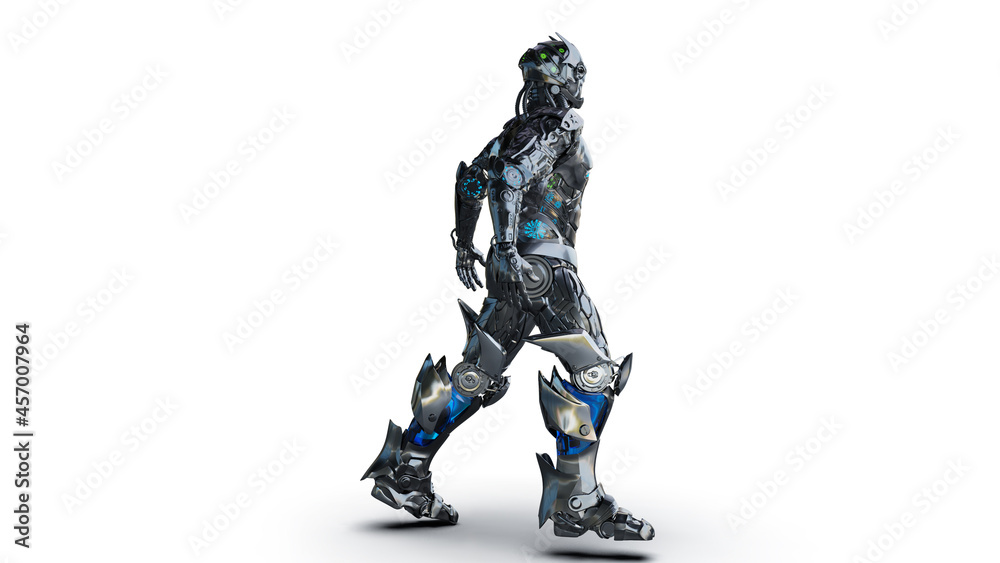 Mechanic Cyborg of background, 3d rendering Mechanic Cyborg of background, 3d rendering