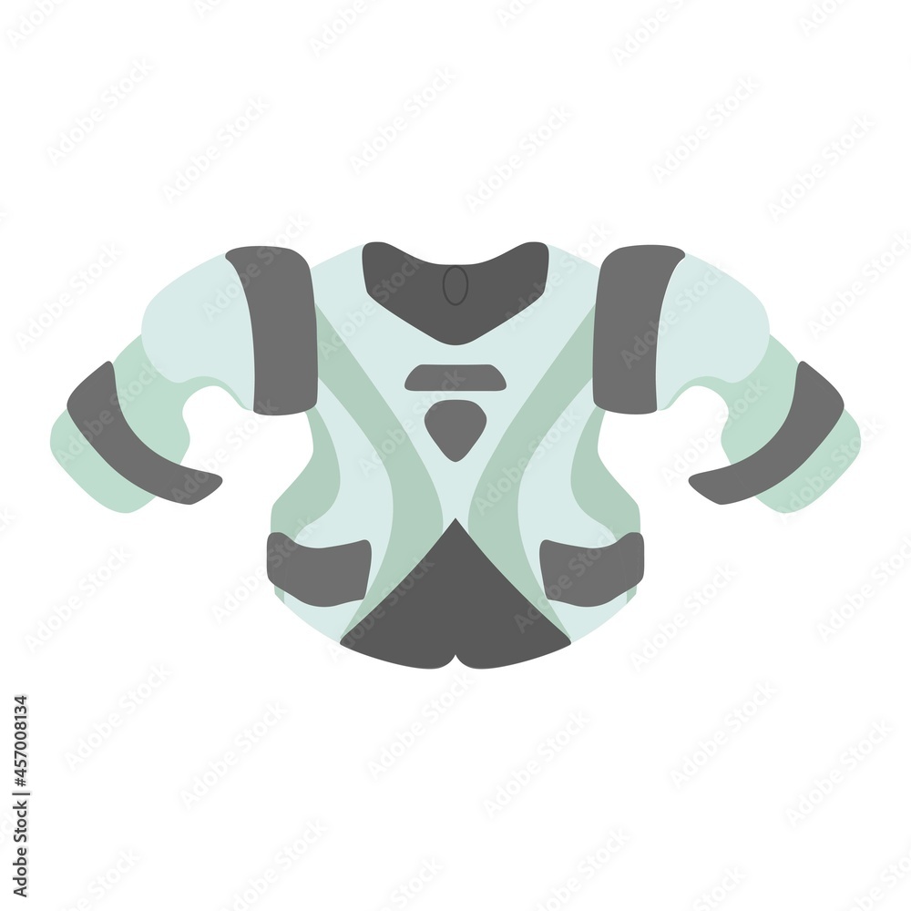 Shoulder pads. Hockey equipment. Sport. Isolated element on a white background. Vector illustration. Eps 10. Shoulder pads. Hockey equipment. Sport. Isolated element on a white background. Vector illustration. Eps 10.