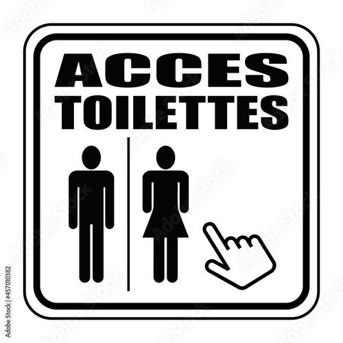 Logo accès toilettes.