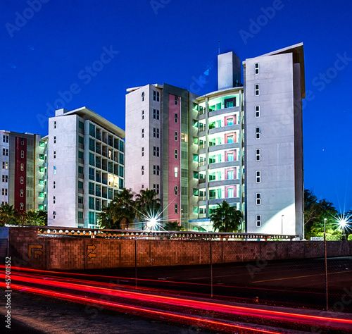 Culiacán Sinaloa Mexico modern city with buildings on the banks of the tamazula river