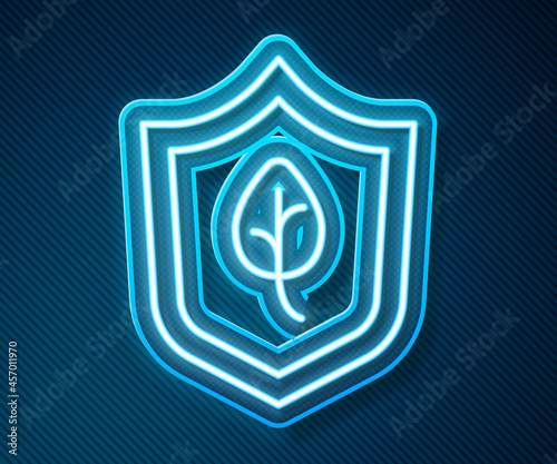 Glowing neon line Vegan food diet icon isolated Glowing neon line background. Organic, bio, eco symbol. Vegan, no meat, lactose free, healthy, fresh and nonviolent food. Vector