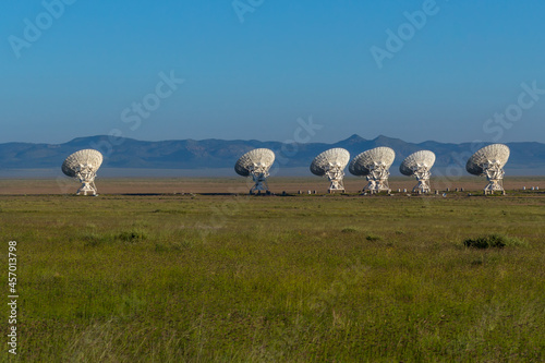 VLA (Very Large Array) in the centimeter-wavelength radio astronomy observatory in New Mexico, USA