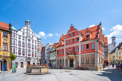 Rathaus und Marktplatz, Memmingen, Bayern, Deutschland 