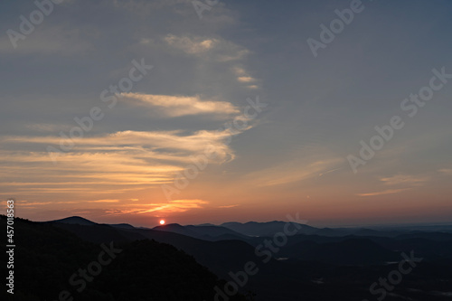 sunset over the mountains © SeanZ