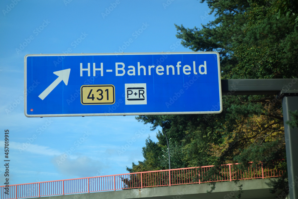 Autobahnausfahrt HH-Bahrenfeld