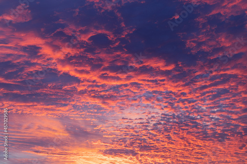 A beautiful sky during sunrise.