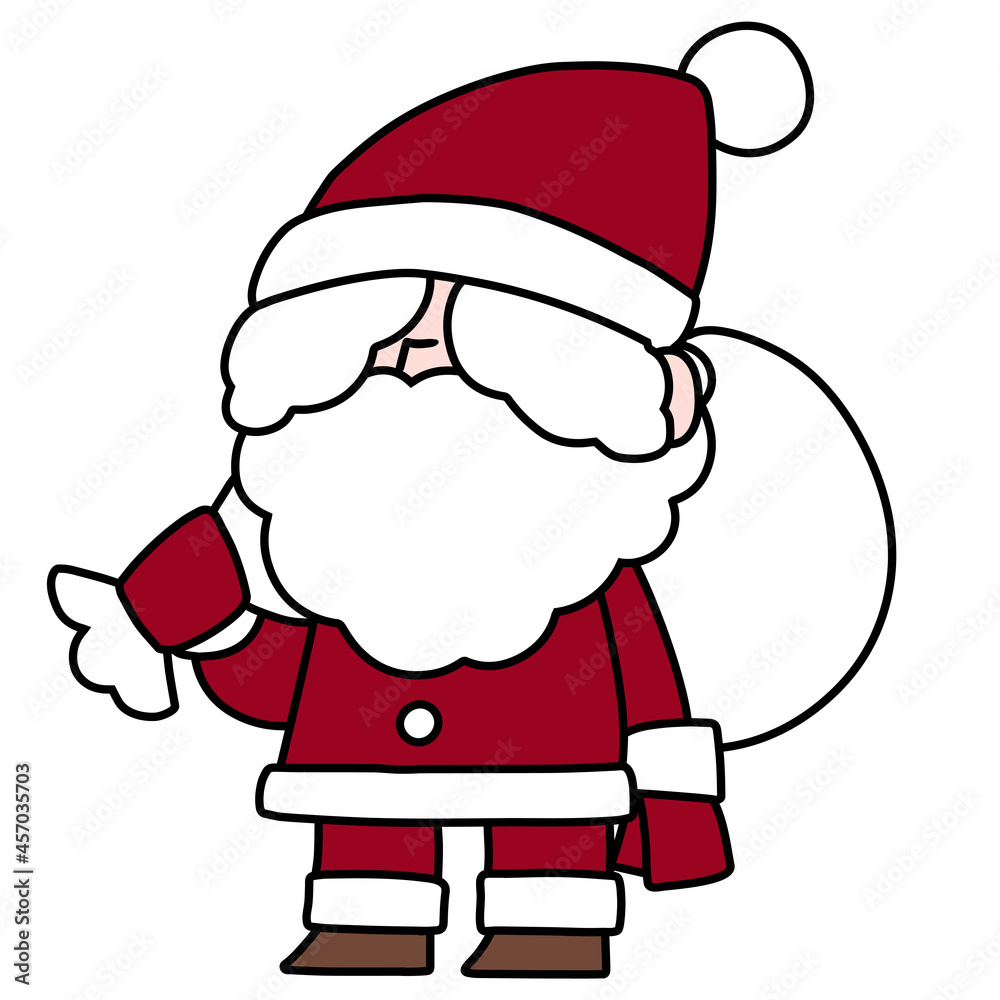 クリスマス素材 かわいいサンタさん Stock Vector Adobe Stock
