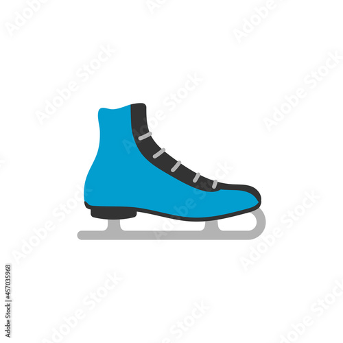 Ice skate icon design template isolated illustration
