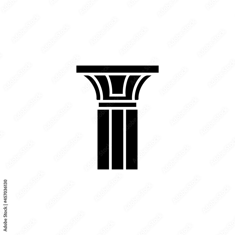 Pillar icon design template isolated illustration Pillar icon design template isolated illustration