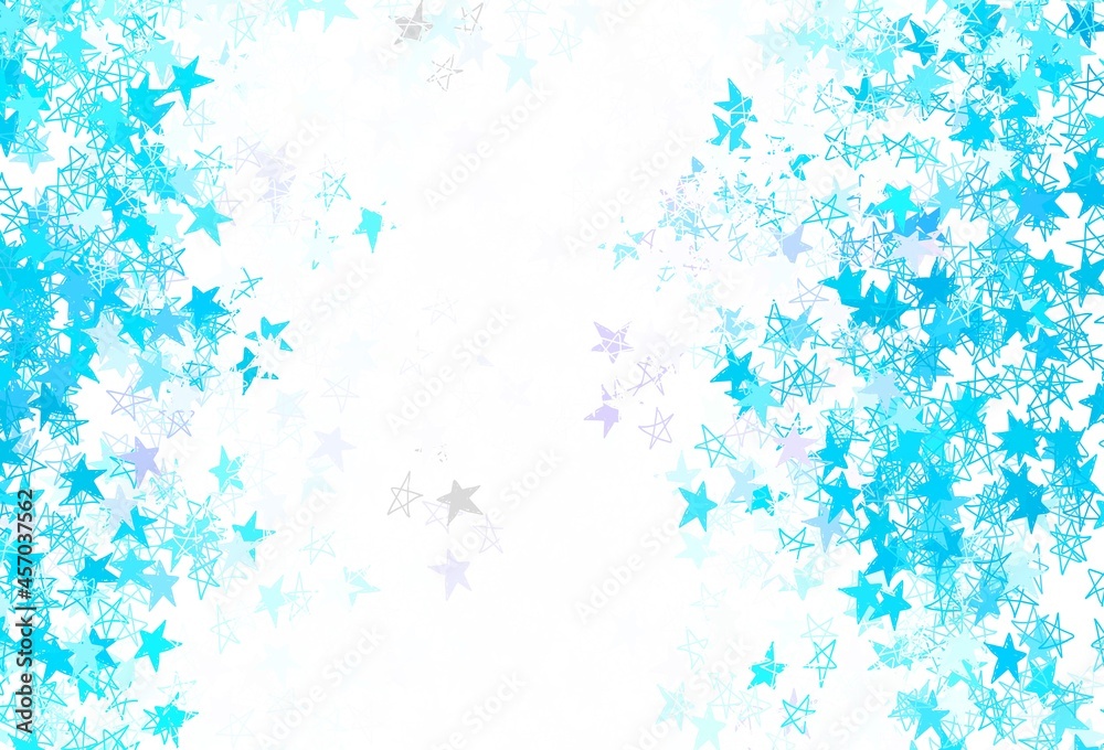 Light Blue, Red vector texture with beautiful stars. Light Blue, Red vector texture with beautiful stars.
