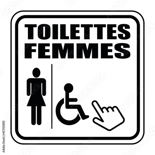 Logo toilettes femmes.