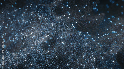 Alien terrain with glowing ...
