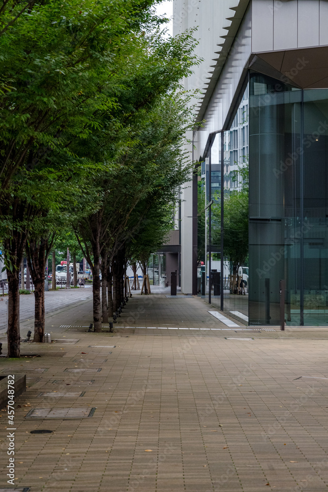 Φωτογραφία 新宿通の整備された歩道　麹町で見た街の風景