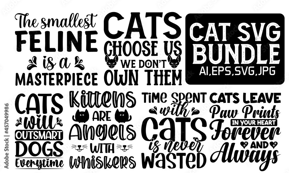 CAT SVG BUNDLE CAT SVG BUNDLE