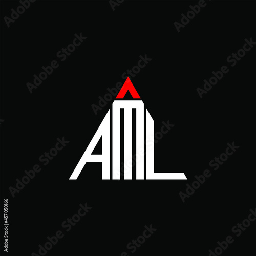 AML letter logo creative design. AML unique design
