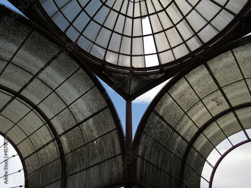 glass dome of a building