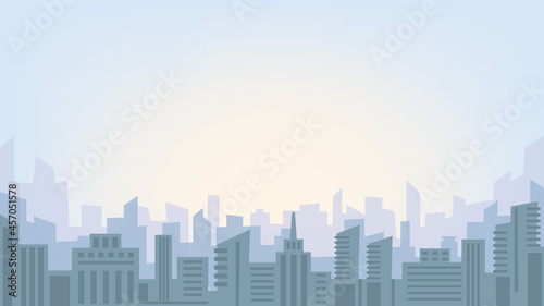 City skyline  urban background  space for text  banner  business or environment  concept.