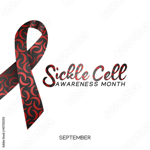 vector graphic of sickle cell awareness month good for sickle cell awareness month celebration. flat design. flyer design.flat illustration.