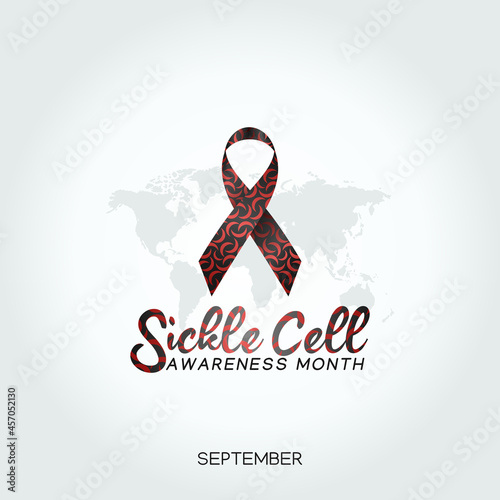 vector graphic of sickle cell awareness month good for sickle cell awareness month celebration. flat design. flyer design.flat illustration.